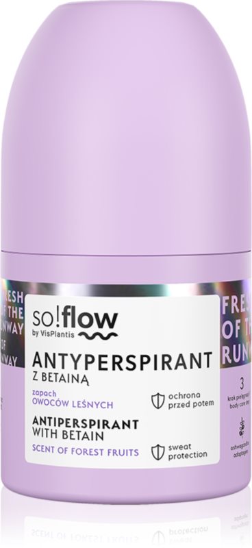 so!flow Antiperspirant antiperspirant roll-on pentru femei Betain Scent Of Forest Fruits 50 ml