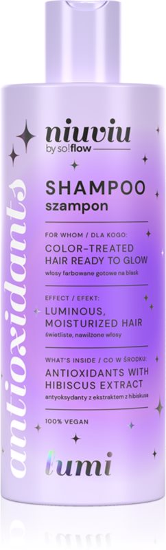 so!flow LUMI Hair Shampoo With Antioxidants sampon pentru stralucirea si tonifierea parului vopsit 300 ml