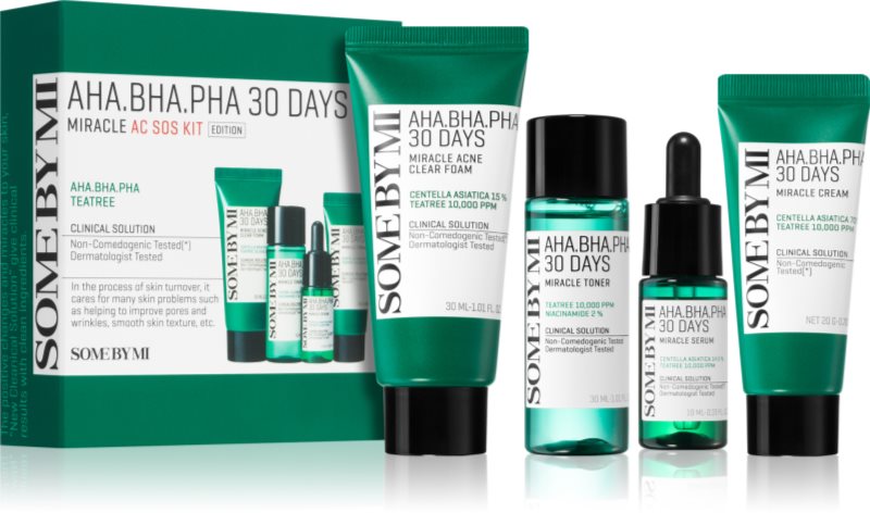 Some By Mi AHA∙BHA∙PHA 30 Days Miracle AC SOS Kit set cadou impotriva acneei