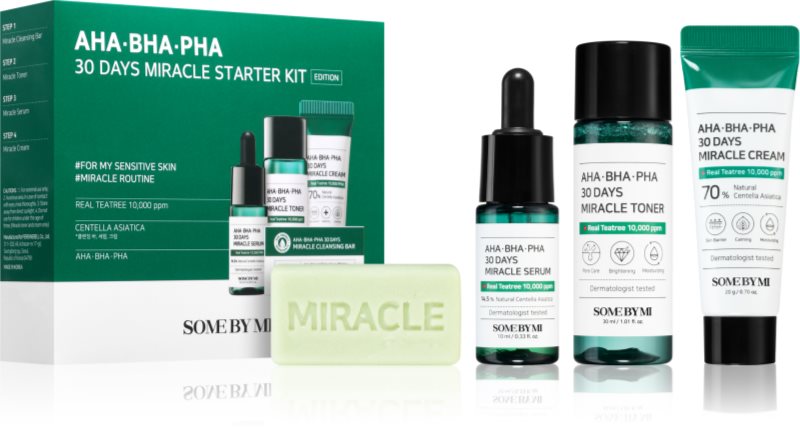 Some By Mi AHA∙BHA∙PHA 30 Days Miracle Starter Kit set pentru ten acneic