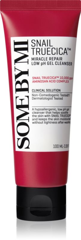 Some By Mi Snail Truecica Miracle Repair Low pH Cel Cleanser gel calmant de curatare pentru ten gras si problematic 100 ml