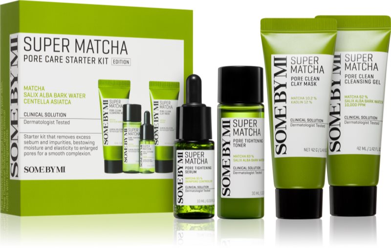 Some By Mi Super Matcha Pore Care Starter Kit set cadou pentru a improspata porii si pielea cu aspect obosit