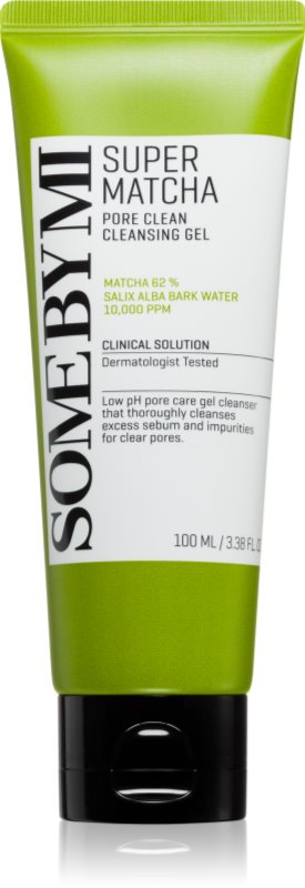 Some By Mi Super Matcha Pore Clean Cleansing Gel gel de curățare blând pentru pori dilatati 100 ml