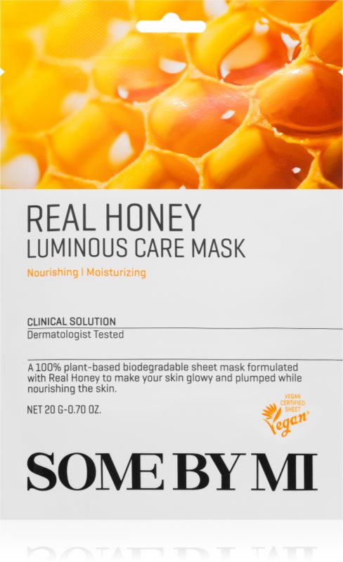 Some By Mi Clinical Solution Honey Luminous Care Mask mască textilă iluminatoare 20 g