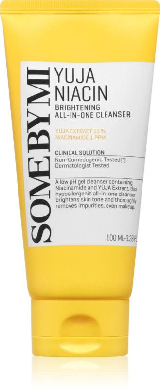 Some By Mi Yuja Niacin Brightening All in One Cleanser spuma de curatare ce ofera stralucire pentru piele sensibilă 100 ml
