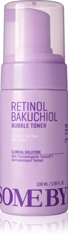 Some By Mi Retinol Bakuchiol Bubble Toner Toner facial pentru reducerea semnelor de imbatranire cu efect calmant 100 ml