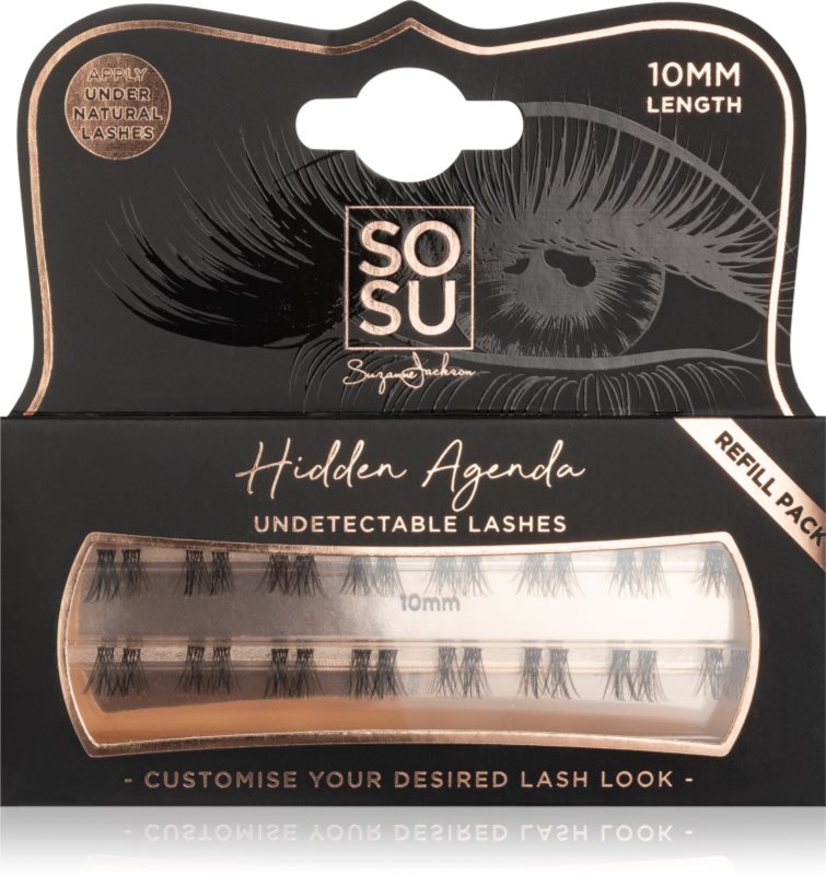SOSU Cosmetics Hidden Agenda Undetectable Lashes pachet cu gene fără noduri autoadezive