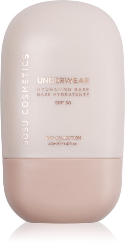 SOSU Cosmetics Underwear Hydrating Base baza pentru machiaj cu efect de hidratare SPF 30 40 ml