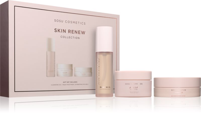SOSU Cosmetics Skin Renew Collection set pentru îngrijirea tenului 3 buc
