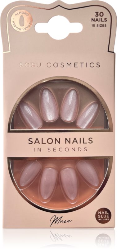 SOSU Cosmetics Salon Nails unghii artificiale culoare Muse 30 buc