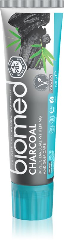 Biomed Charcoal pasta de dinti pentru albire cu cărbune activ
