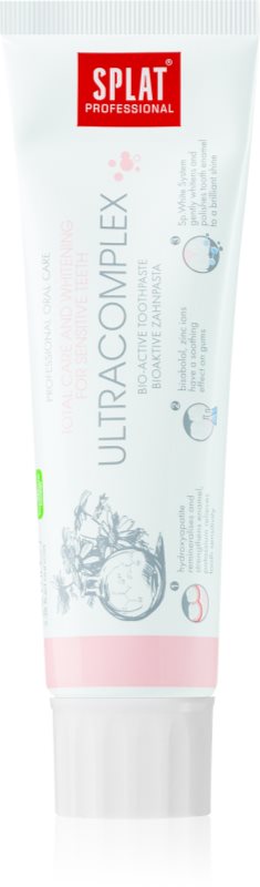 Splat Professional Ultracomplex pasta de dinti bio-activa pentru ingrijire completa si albire pentru dinti sensibili 100 ml