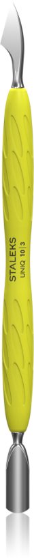 Staleks Uniq Gummy Yellow Un instrument pentru împingerea și îndepărtarea cuticulă de unghii 1 buc