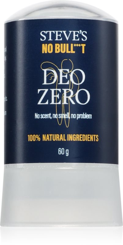 Steve's No Bull***t Deo Zero deodorant solid natural pentru bărbați și femei 60 g