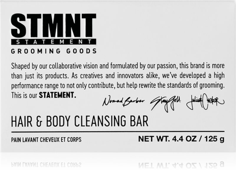 STMNT Care Hair & Body Cleansing Bar săpun solid pentru curățare pentru păr, barbă și corp 125 g