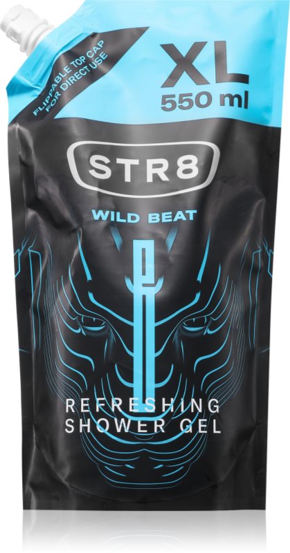 STR8 Wild Beat gel de duș rezervă pentru bărbați 550 ml