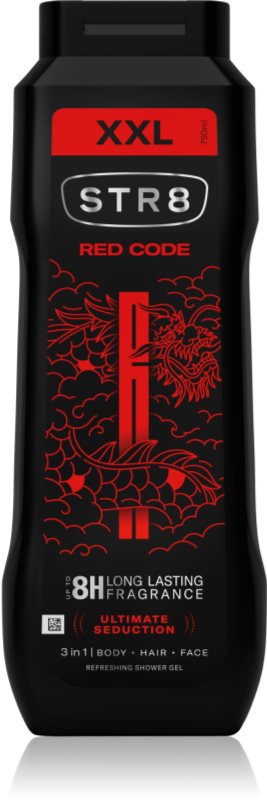 STR8 Red Code Shower Gel gel de duș 3 in 1 pentru bărbați 750 ml