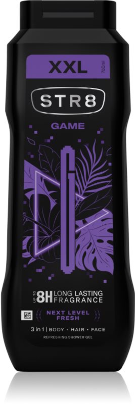STR8 Game Shower Gel gel de duș 3 in 1 pentru bărbați 750 ml