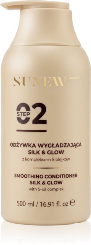 SUNEWMED+ Silk & Glow Repairing Conditioner balsam pentru netezire pentru un par stralucitor si catifelat 500 ml