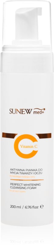 SUNEWMED+ Active Foaming Cleanser Face and Eye Makeup Removal spuma de curatare cu vitamina C