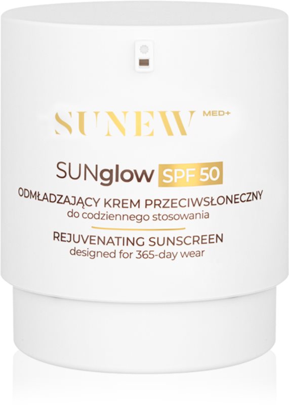 SUNEWMED+ SUNglow Anti-Aging Face Sunscreen SPF 50 cremă pentru plaja cu efect de intinerire