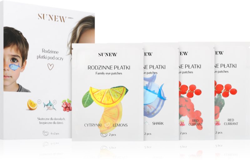 SUNEWMED+ Family Eye Patches pernuțe din hidrogel cu efect regenerator pentru zona ochilor cu ceramide 4x2 buc