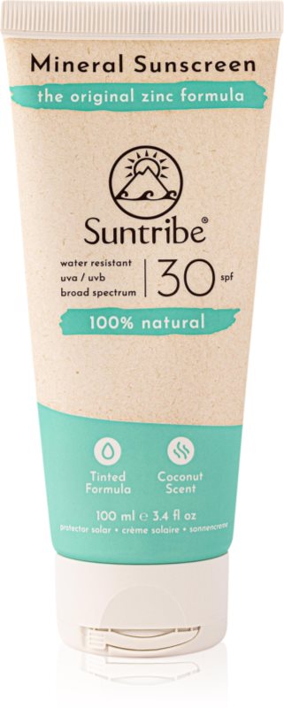 Suntribe Mineral Sunscreen cremă pentru plaja cu minerale SPF 30 100 ml