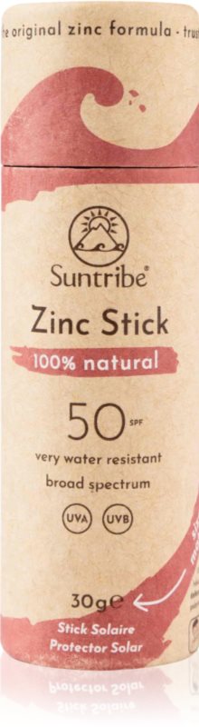 Suntribe Sports Zinc Stick baton de protecție minerală pe zonele sensibile SPF 50
