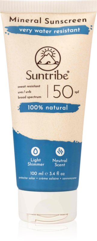 Suntribe Mineral Sunscreen crema de fata cu minerale pentru protectie SPF 50 100 ml