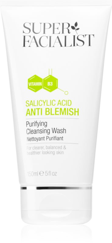Super Facialist Salicylic Acid Anti Blemish gel de curatare pentru fata pentru pielea problematică și grasă 150 ml