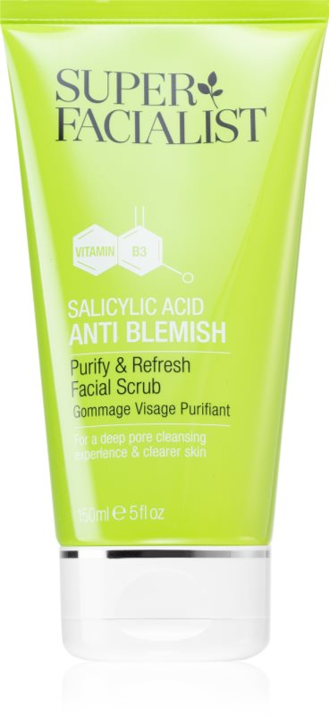 Super Facialist Salicylic Acid Anti Blemish curatare usoara dupa exfoliere pentru ten gras si problematic 150 ml