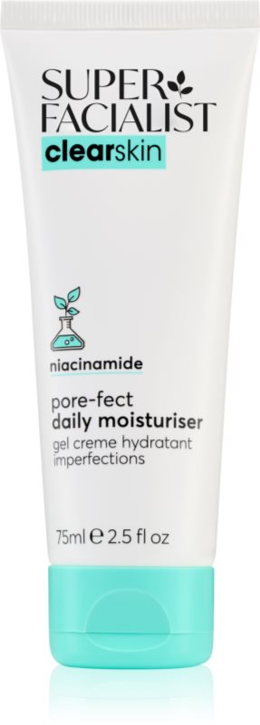 Super Facialist Clearskin Niacinamide gel crema hidratant pentru ten gras 75 ml