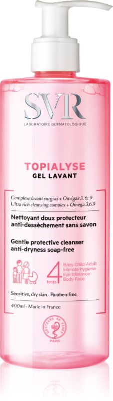 SVR Topialyse gel de curățare pentru piele uscata si sensibila 400 ml