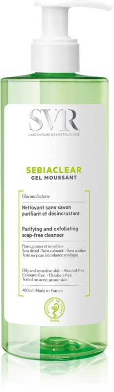 SVR Sebiaclear Gel Moussant gel spumant de curatare pentru ten gras si problematic