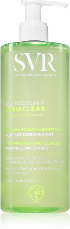 SVR Sebiaclear Gel Moussant gel spumant de curatare pentru ten gras si problematic