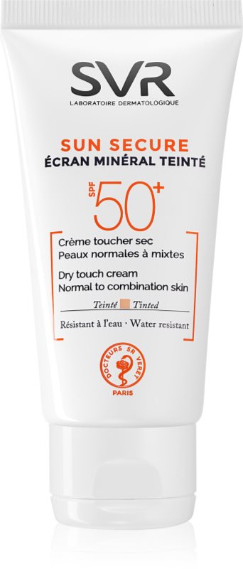 SVR Sun Secure crema nuantatoare cu minerale pentru piele normala spre mixta SPF 50+ 60 g