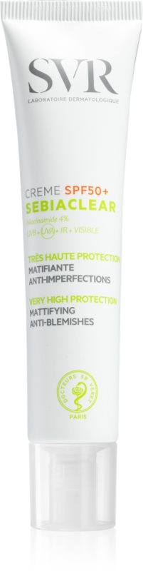 SVR Sebiaclear crema pentru fata, protectoare si matifianta SPF 50+ 40 ml