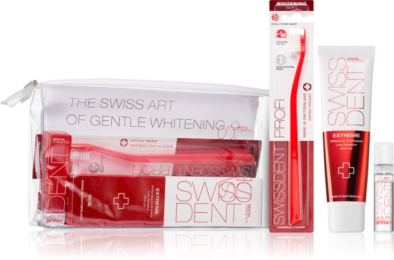 Swissdent Extreme Promo Kit set pentru îngrijirea dentară pentru albirea si protectia smaltului dentar