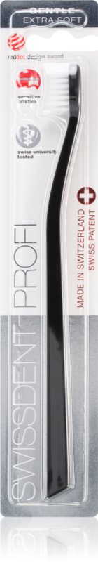 Swissdent Profi Gentle perie de dinti foarte moale Black 1 buc