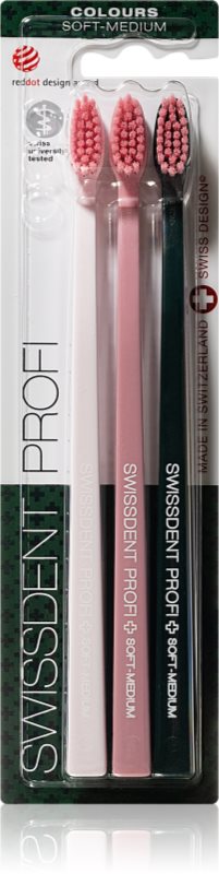 Swissdent Profi Trio periuta de dintiSoft 3 buc