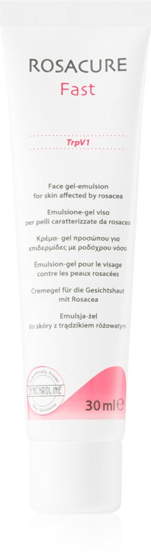 Synchroline Rosacure Fast emulsie-gel pentru piele sensibila cu tendinte de inrosire 30 ml