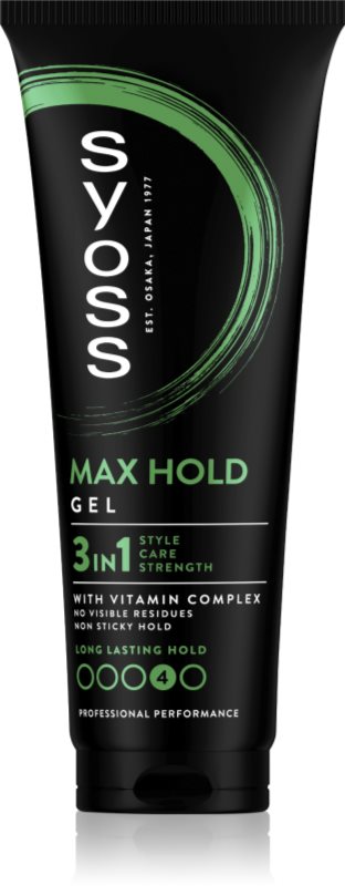 Syoss Max Hold gel de păr cu fixare puternică 250 ml