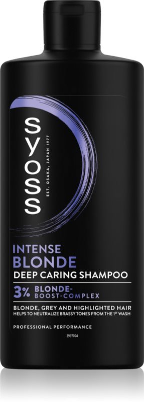 Syoss Intense Blonde sampon violet pentru părul blond şi gri 440 ml