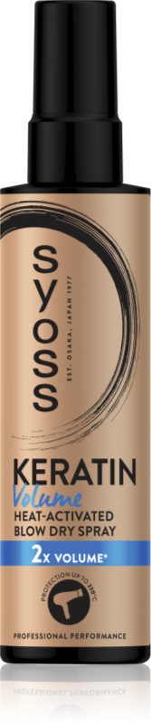 Syoss Keratin Volume spray pentru protecția termică a părului pentru volum maxim 200 ml