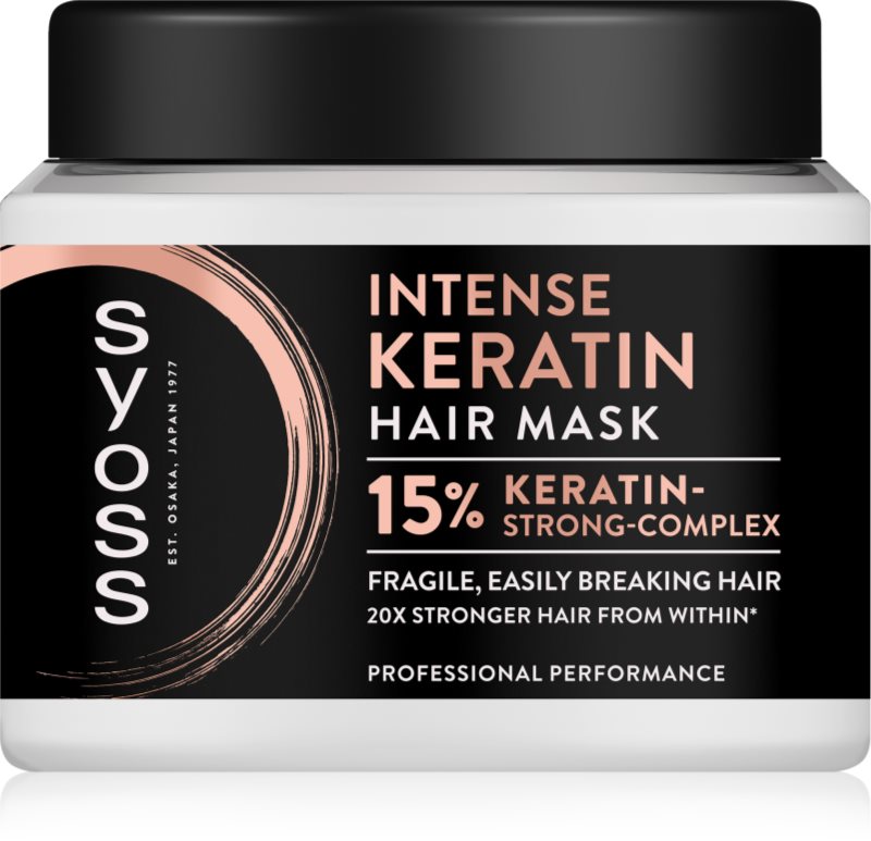 Syoss Intense Keratin mască hidratantă pentru păr cu keratina 400 ml