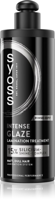 Syoss Intense Glaze Lamination Treatment ingrijire intensiva pentru un par stralucitor si catifelat 200 ml
