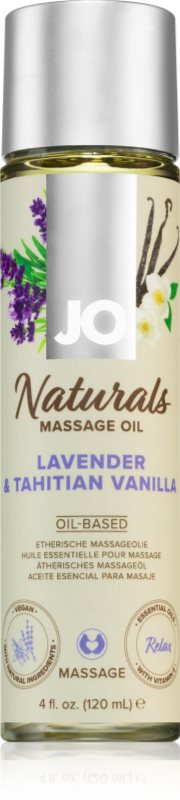 System JO NATURALS LAVENDER & TAHITIAN VANILLA ulei de masaj 120 ml
