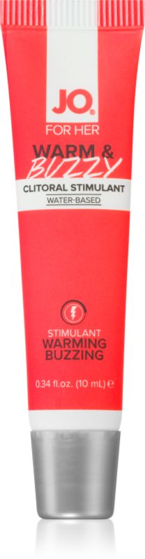 System JO WARM & BUZZY FOR HER balsam pentru stimularea clitorisului 10 ml