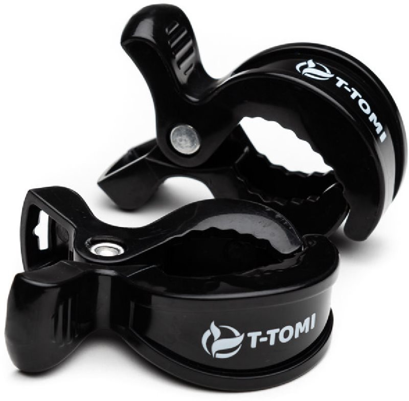 T-TOMI Clip clips pentru suzetă Black 2 buc