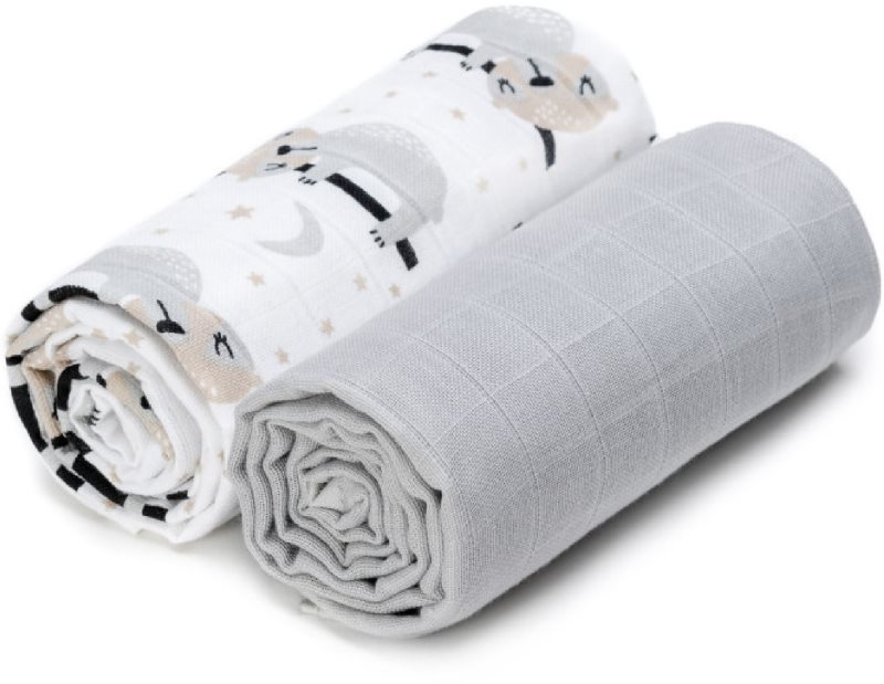 T-TOMI TETRA Cloth Towels EXCLUSIVE COLLECTION prosop Sloths 90x100 cm 2 buc